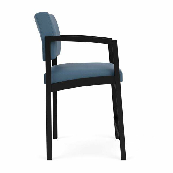 Lesro Lenox Steel Hip Chair Metal Frame, Black, MD Titan Upholstery LS1161